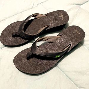 Sanuk Wedge Flip Flops